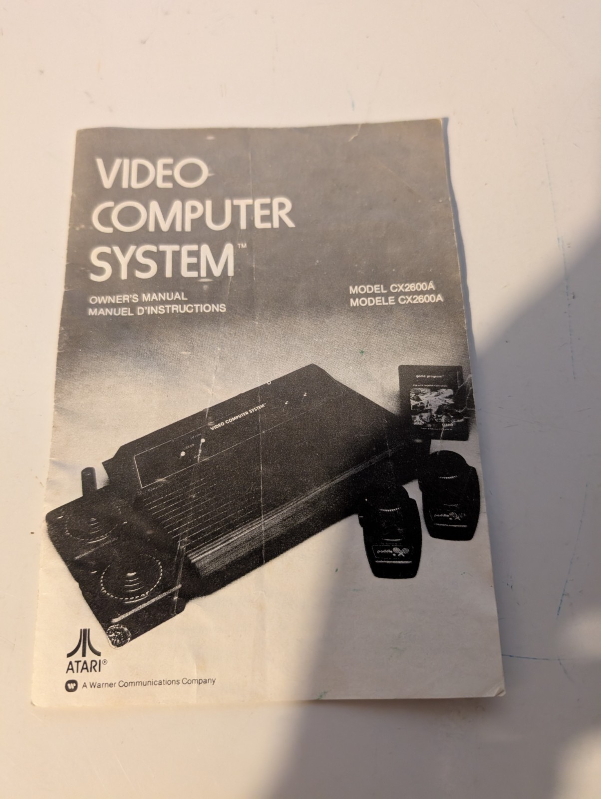 Atari 2600 Game Console, 2 Games, 2 Joystick, Manual
