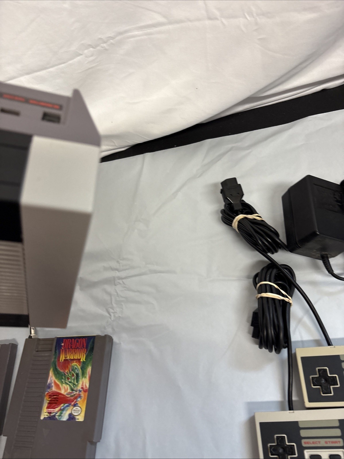 Nintendo NES Bundle With Cables, 3 Games & , 2 Controllers Tested Working READ