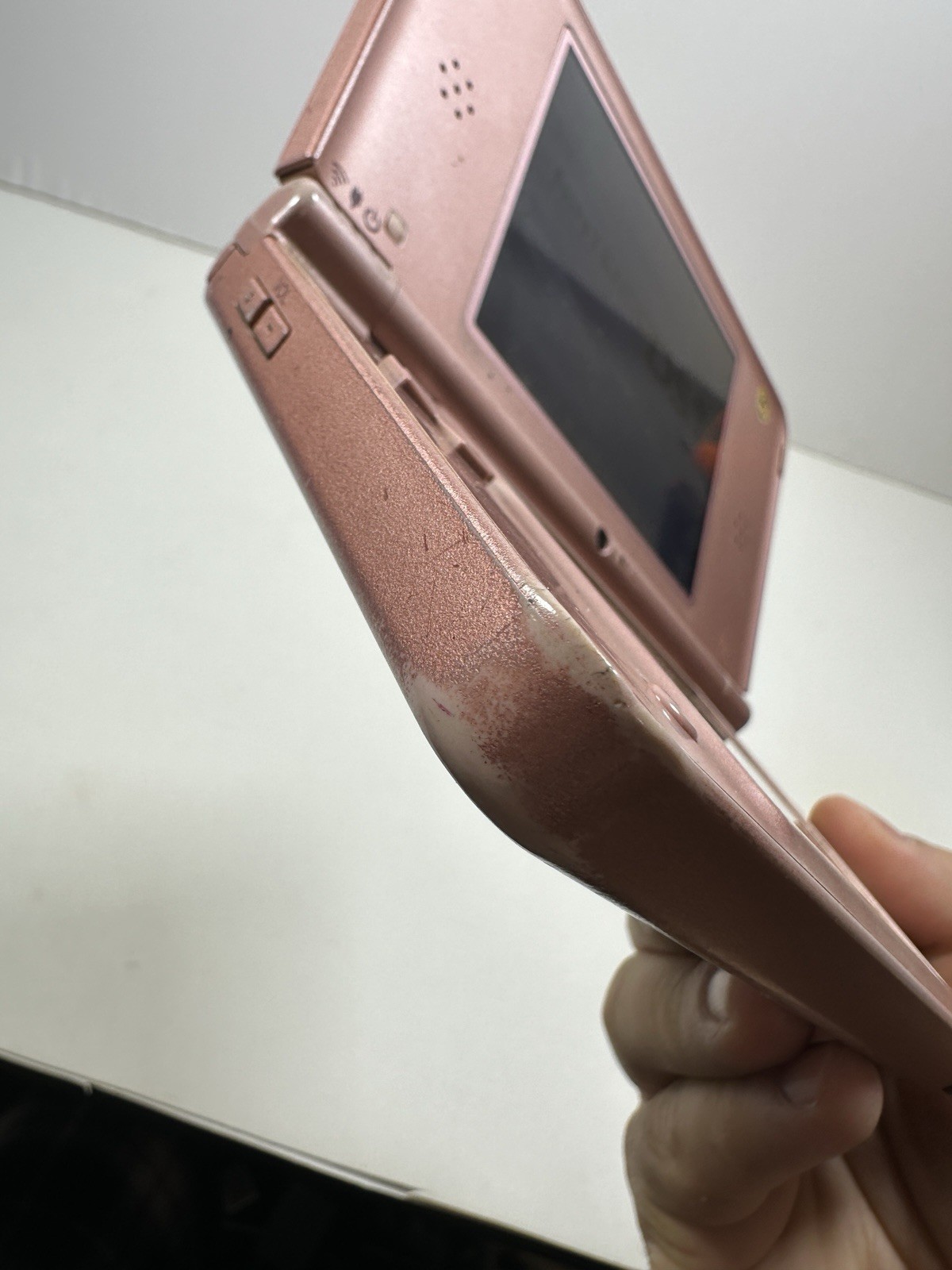 Used Metallic Rose Nintendo DSi XL Handheld System Tested No Stylus READ!