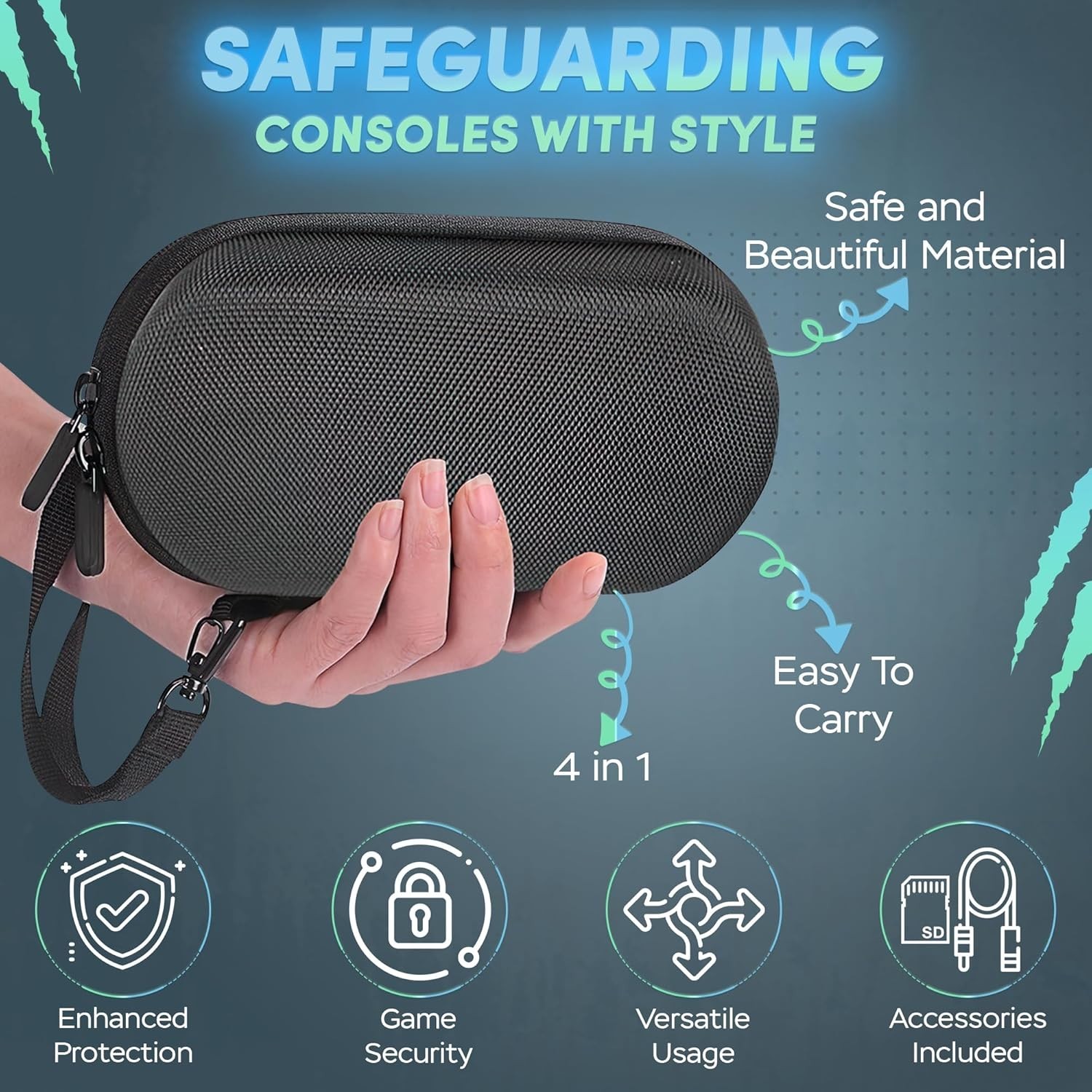 Comprehensive PS Vita 4-in-1 Protection Kit: Case, Chargers & Storage Solution
