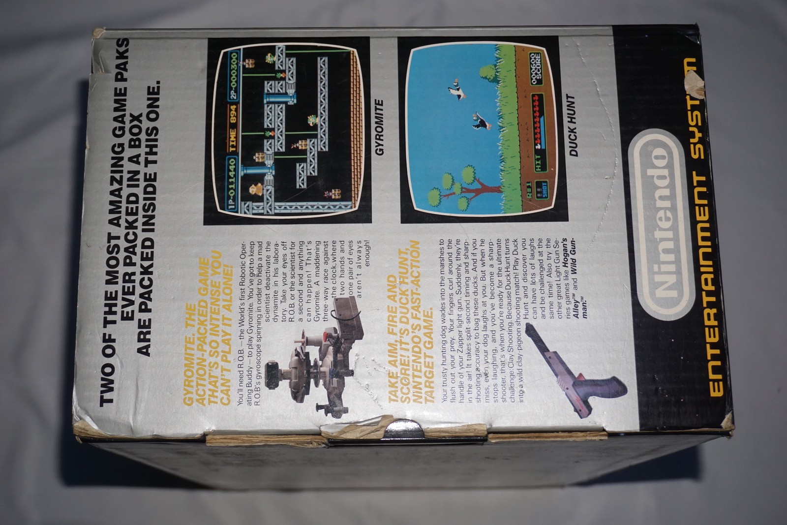 Nintendo NES Deluxe Set ROB Robot Console System Complete in Box CIB Tested