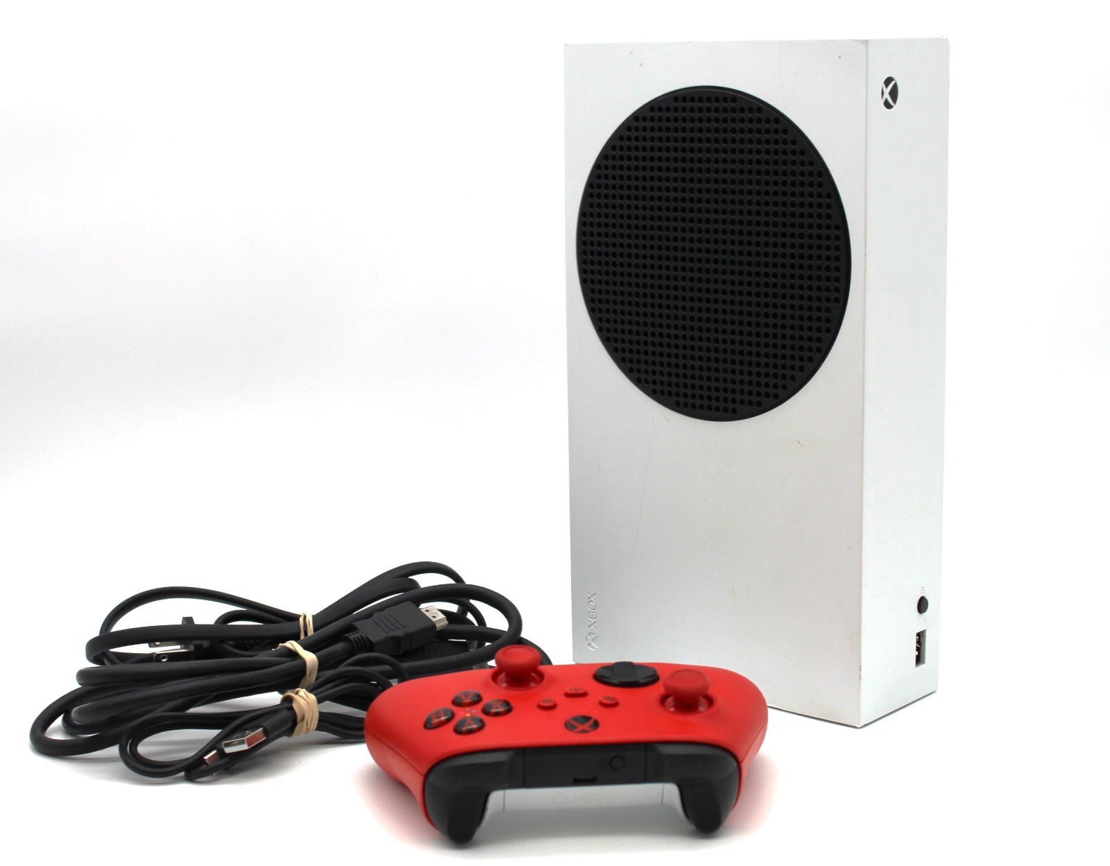 Microsoft Xbox Series S 512GB White Console Bundle w/ Red Wireless Controller