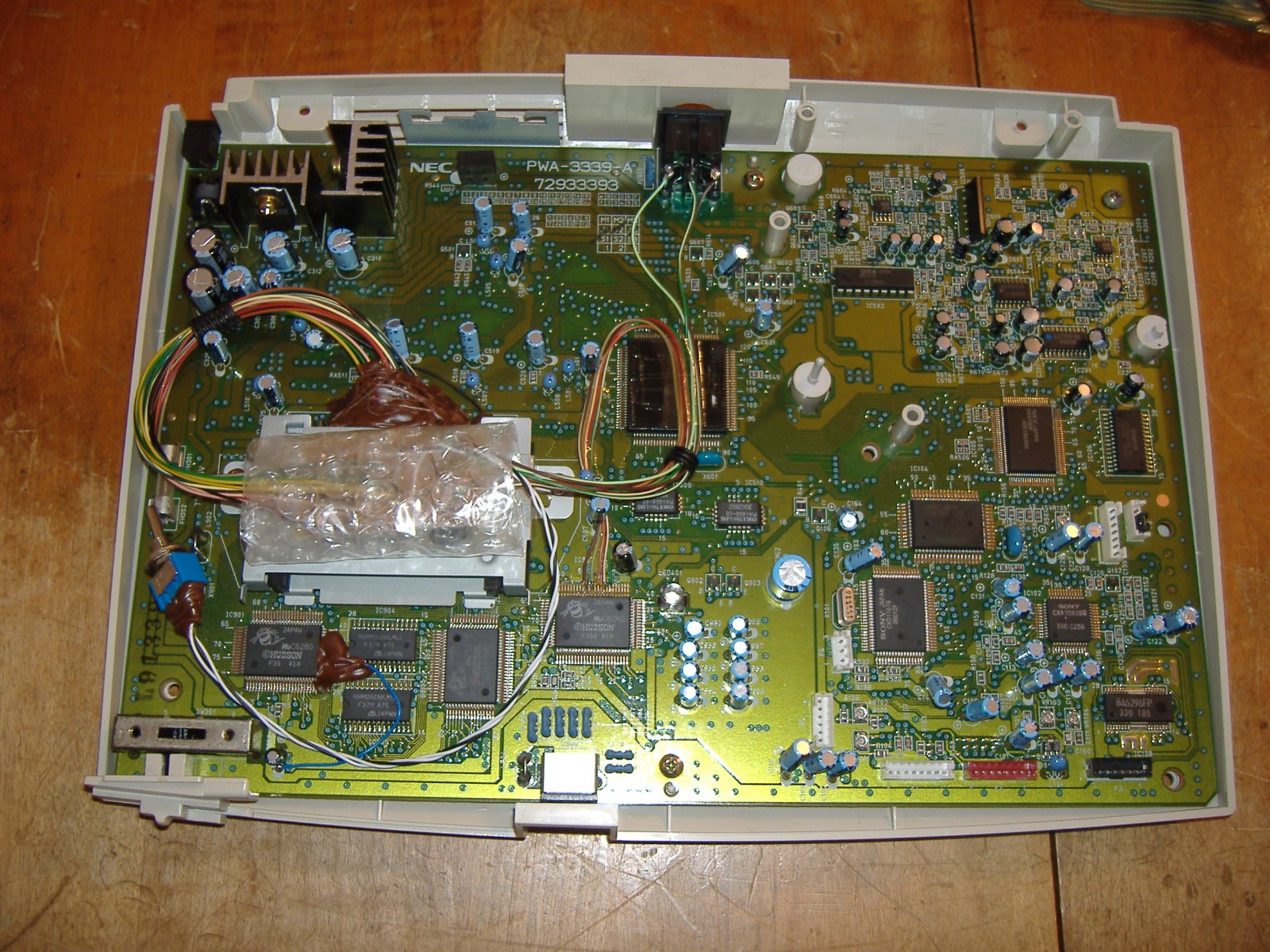 CUSTOM PCE PC ENGINE DUO-R TURBO SYSTEM CONSOLE GRAFX REGION SWITCH SCART CABLE