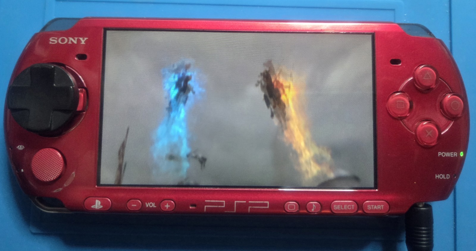 Sony PSP 3000 Red System with Wi-Fi Capability, Headphone Jack, Mini USB