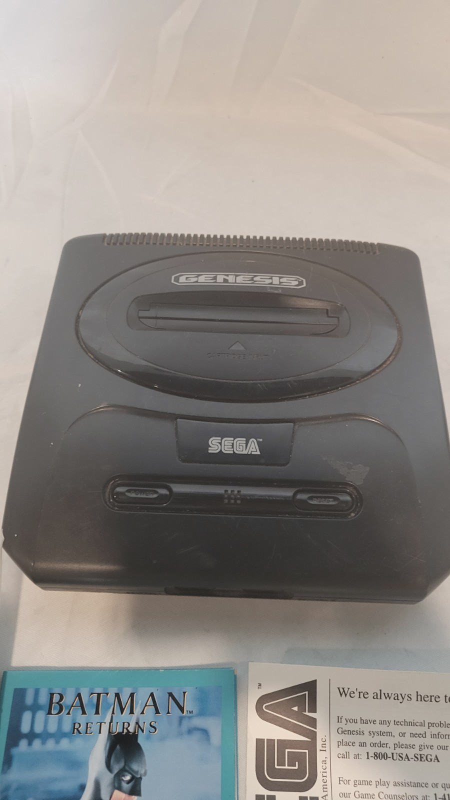 Sega Genesis Model 2 MK-1631 Made In Japan Tested Working + Manuals