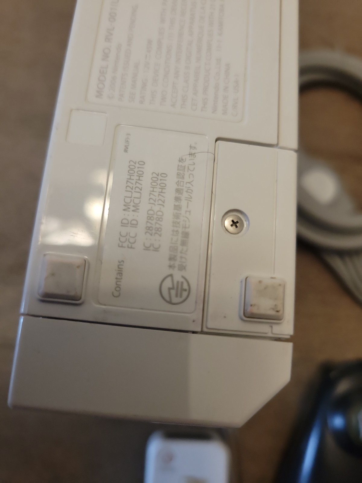 Lot Nintendo Wii RVL-001 (USA) Console, Cords And Misc Controllers Parts Repair
