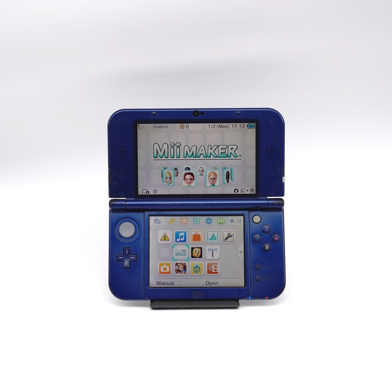 Nintendo NEW 3DS LL XL Metallic Blue Console w/ Extras (USA Seller)
