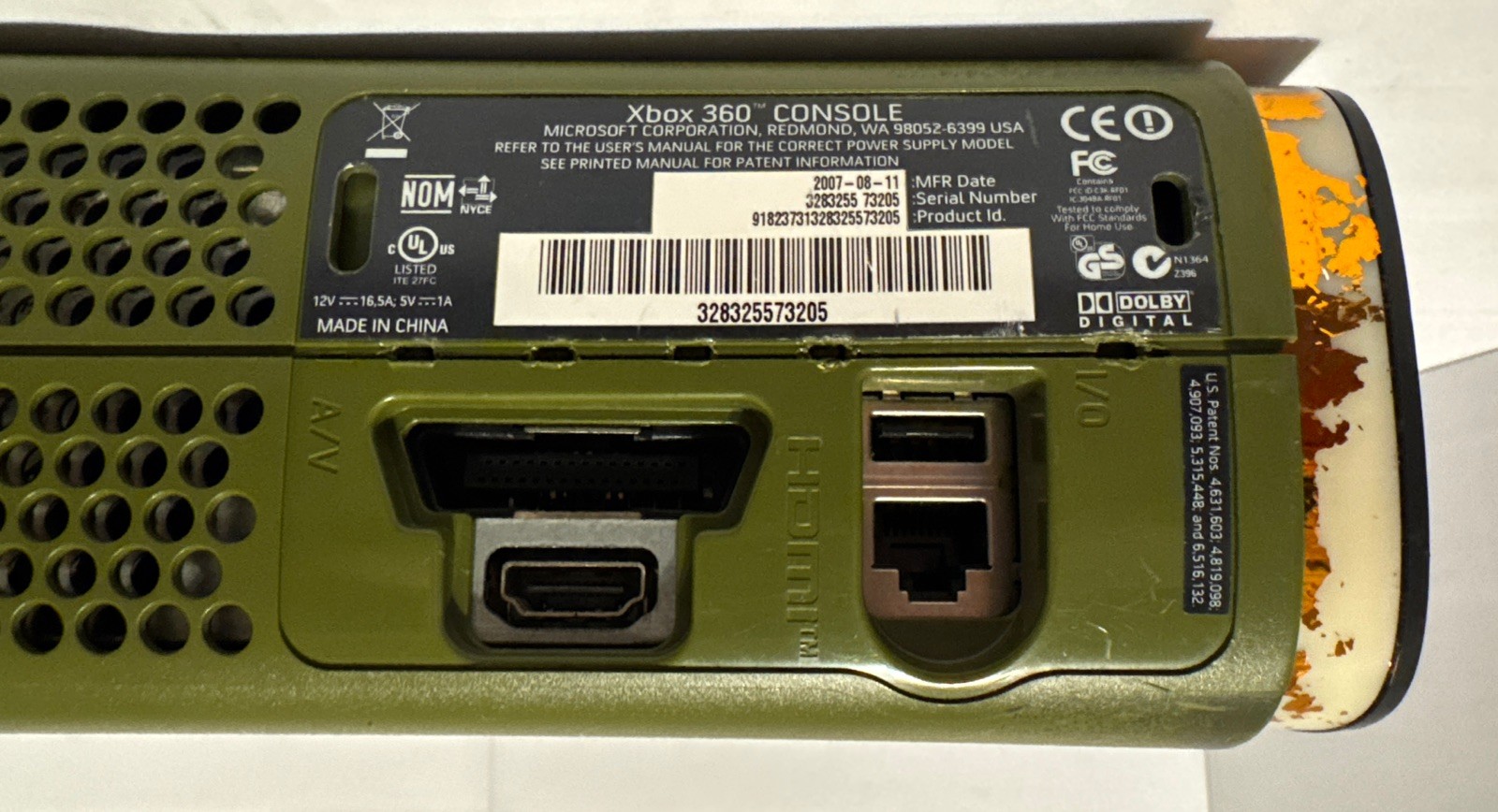 Halo 3 Special Edition Xbox 360 Console Only w OEM 20GB HDD Deep Cleaned 👀 Read