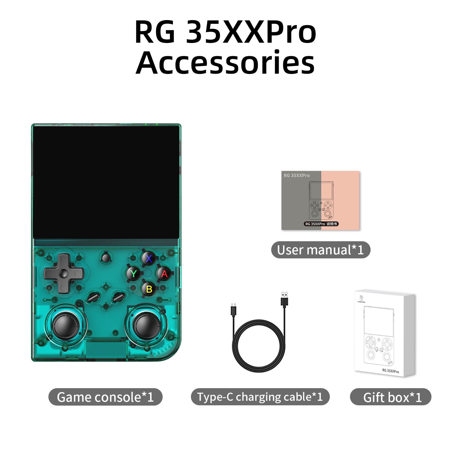 ANBERNIC RG35XXPro Handheld Game Console3.5inch Linux 64G 4K+ Gaming Consoles