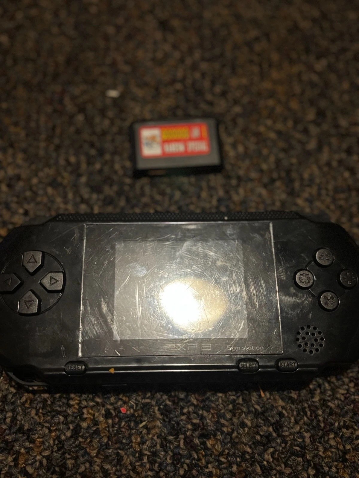 PXP 3 Slim Station Handheld Game Console with Game Cartridge