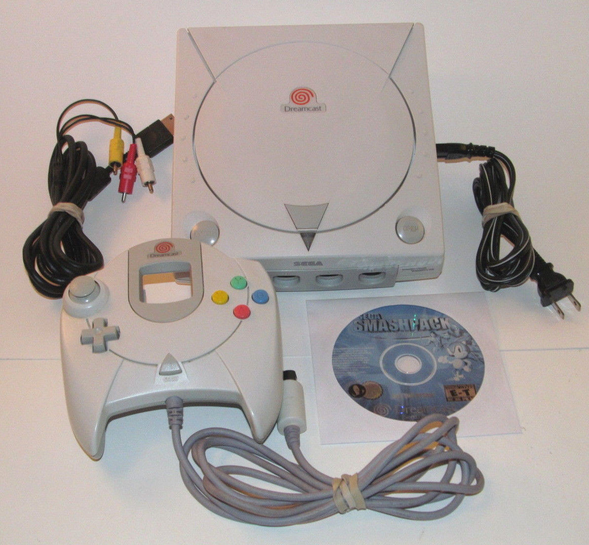 Sega Dreamcast Console Bundle System HKT-3020 w/ 12 Games *NEW CLOCK BATTERY*