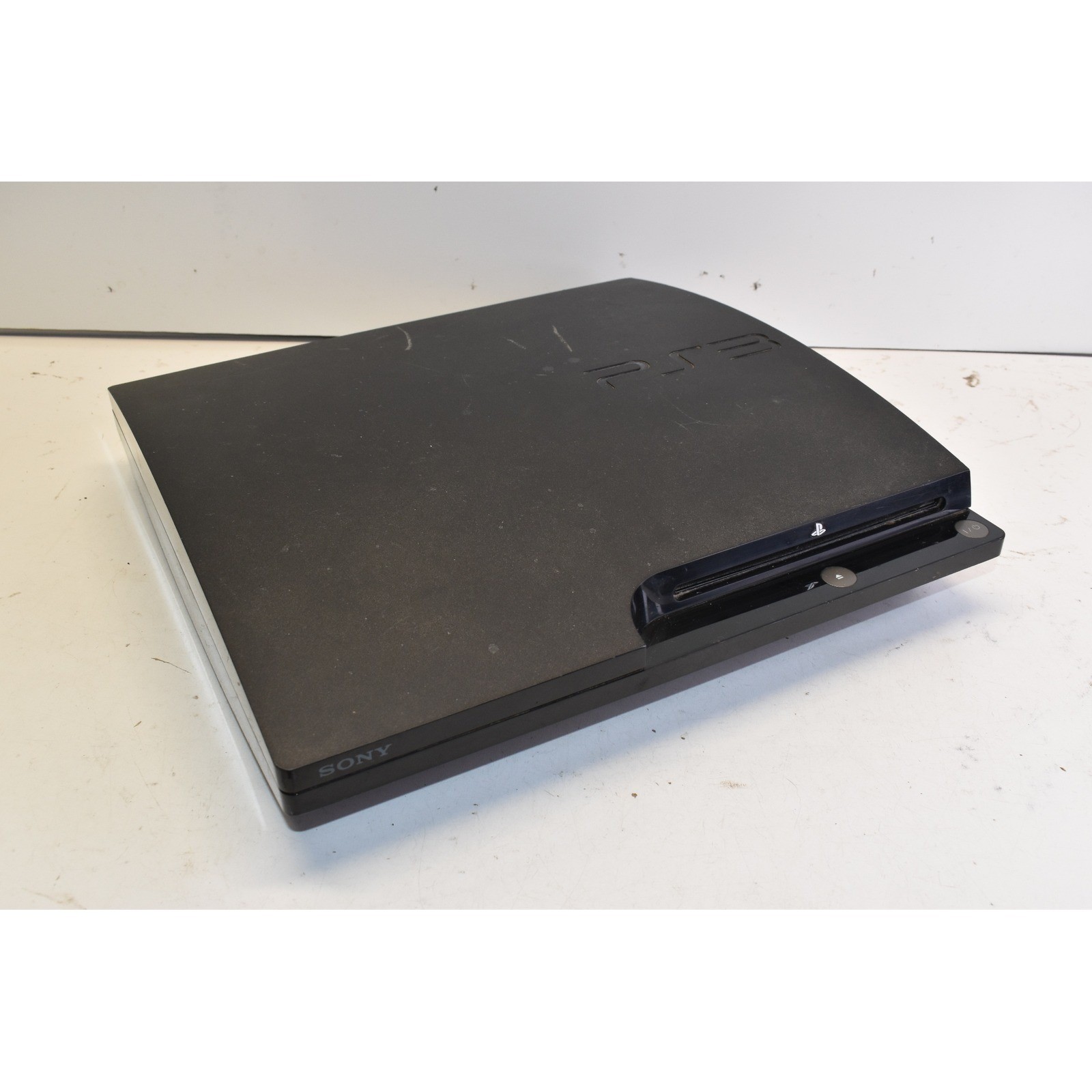 Sony PlayStation 3 Slim Black Console CECH-2001B For Parts Repair