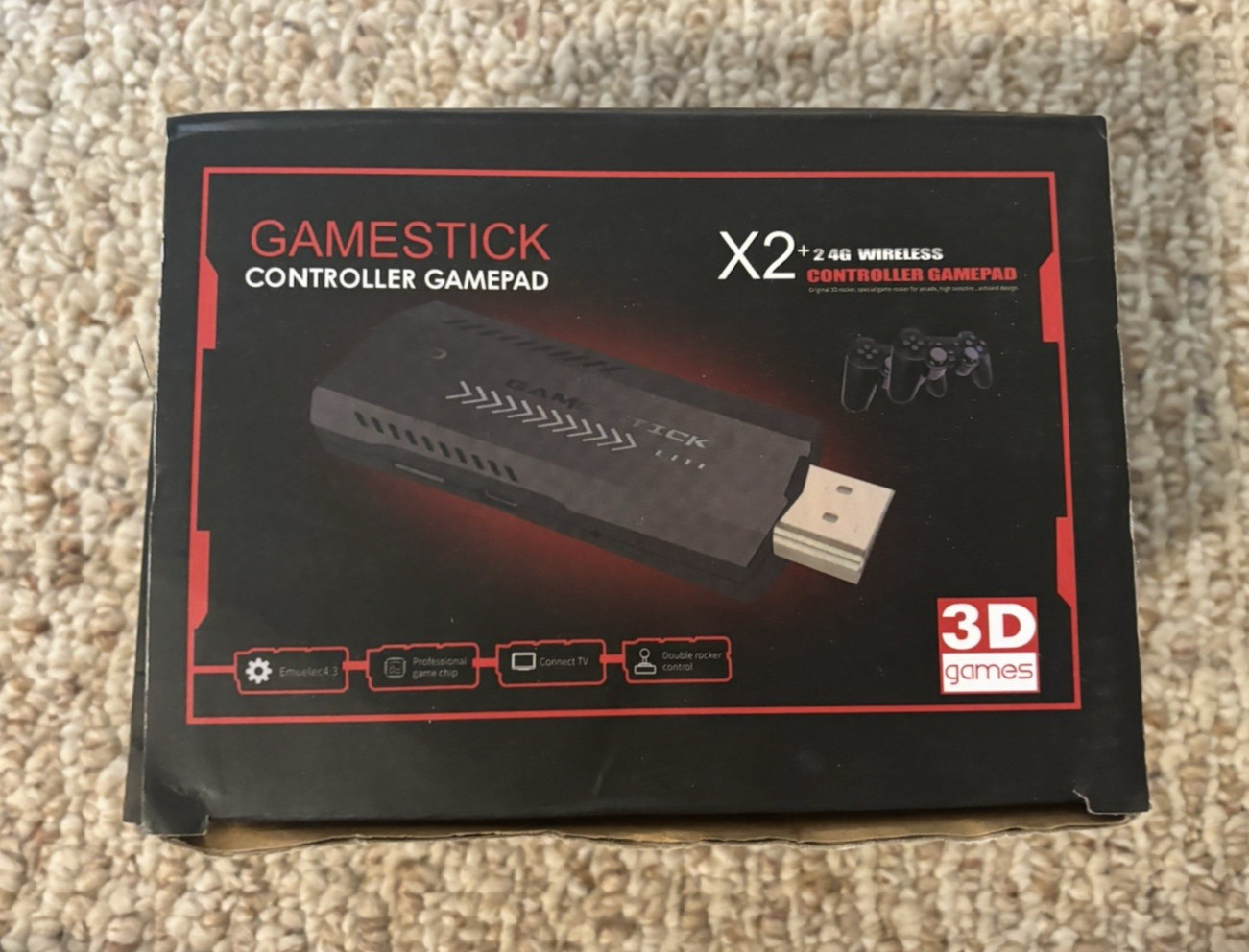 Game Stick X2 Wireless Controller Gamepad 3D Retro TV Gaming Console
