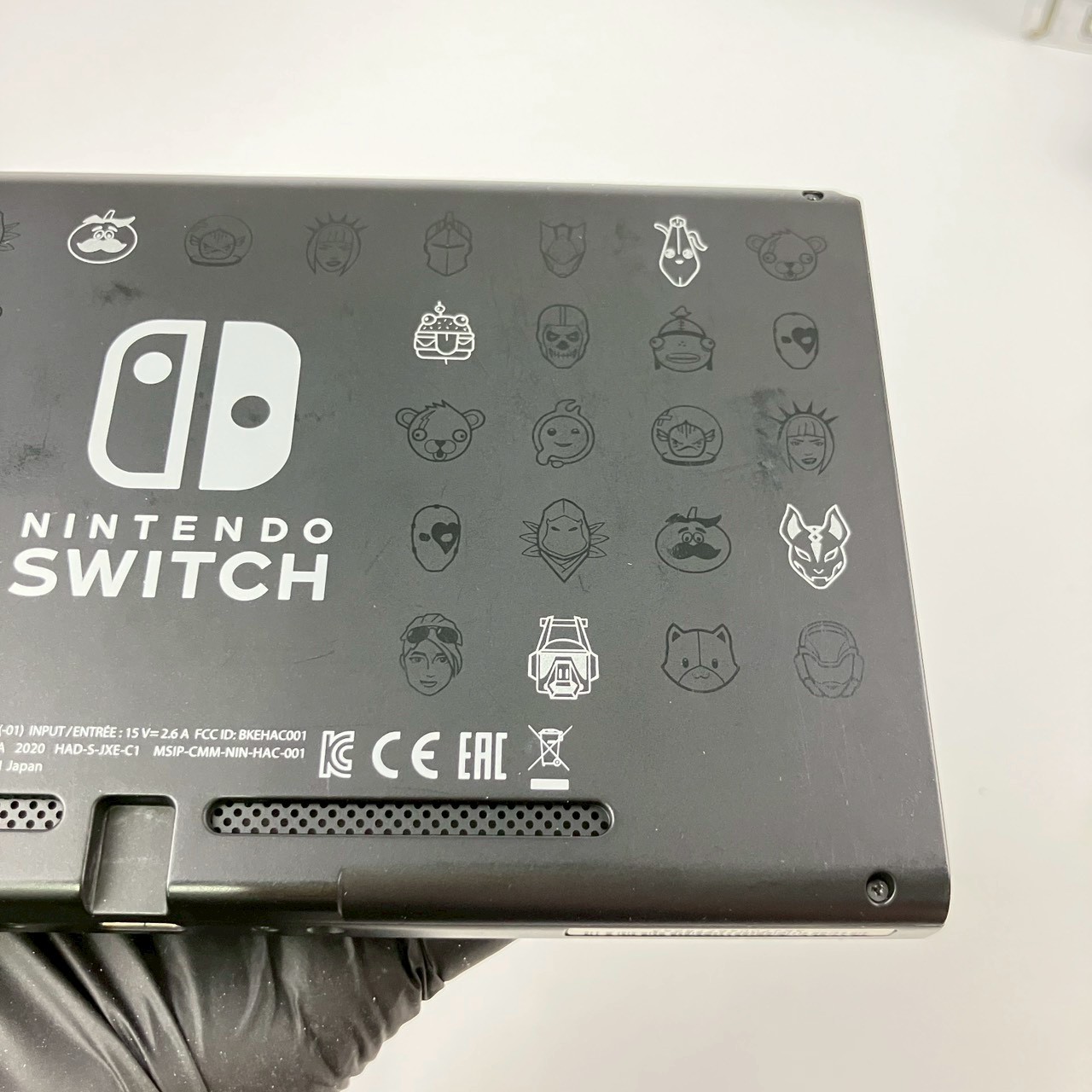 Nintendo Switch HAC-001(-01) Console Fortnite Wildcat Edition A Rank No Code 631