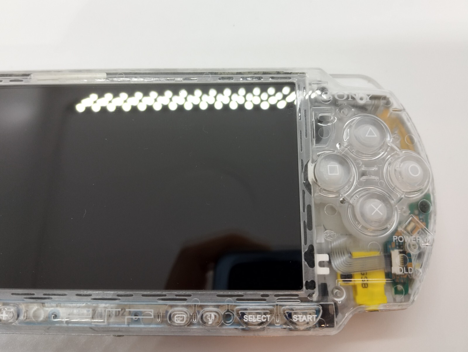 Sony PSP 2000 System w/Charger Clear color Region Free Import Custom w/Battery