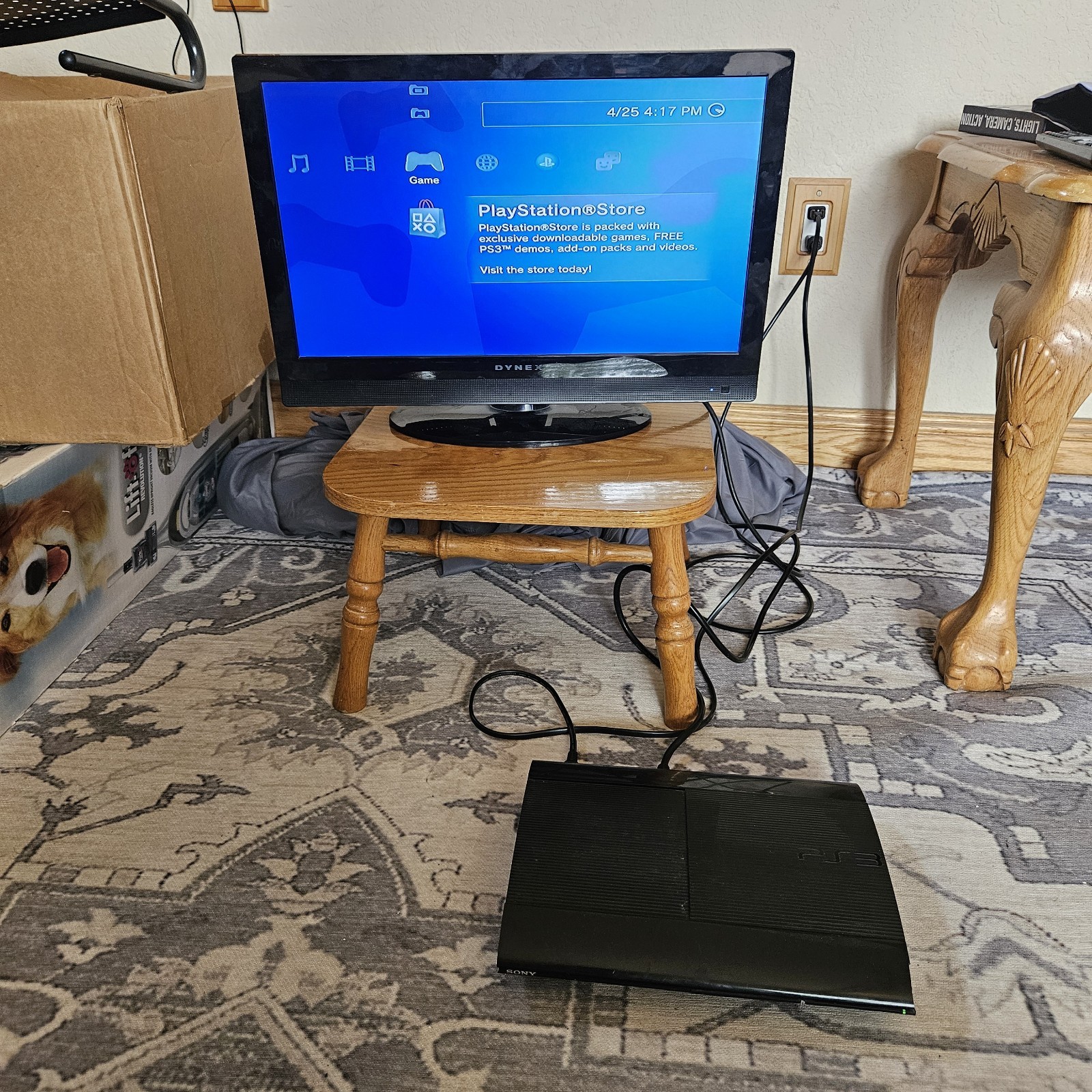Sony PlayStation 3 (PS3) Super Slim 2500GB CECH-4001B Console And Power Cord