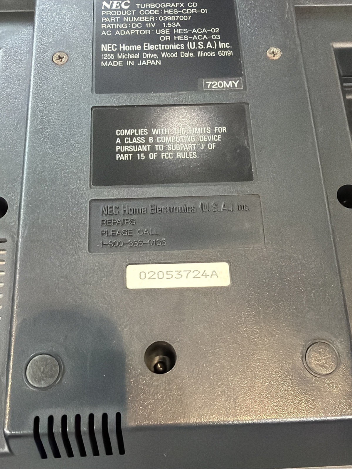 TurboGrafx-16 + TurboGrafx-CD CD System Turbo Tap Console TurboGrafx Case (READ)