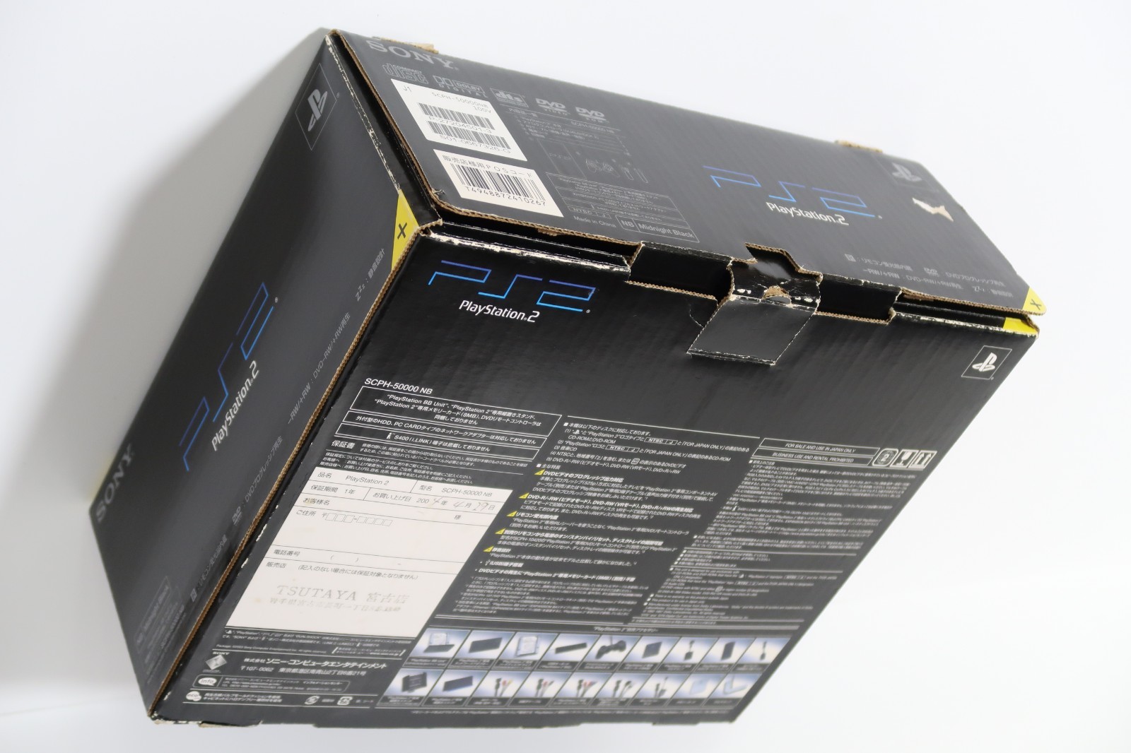 SONY PlayStation2 PS2 SCPH-50000 NB Midnight Black Console Tested F/S Fedex