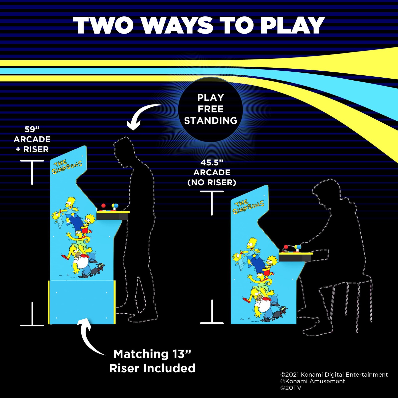 Arcade1up The Simpsons 4-Player Video Arcade Machine