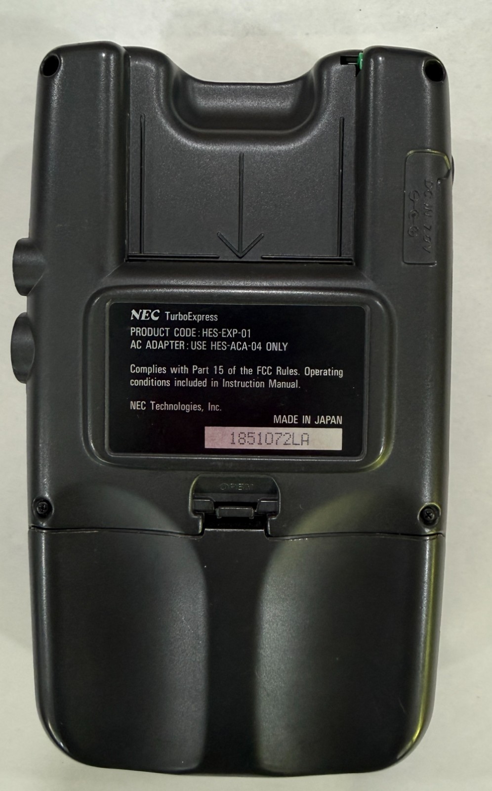 NEC Turbo Express Console – HES-EXP-01 – NOT WORKING – For Parts or Repair