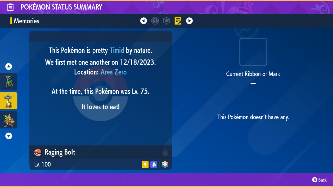 Pokemon Scarlet & Violet Raging Bolt Batte Trained Best Stats Paradox🌟