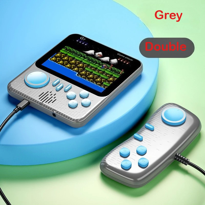G7 Retro Handheld Game Console, 3.5-Inch LCD, Built-In 666 Games,Portable Gamin