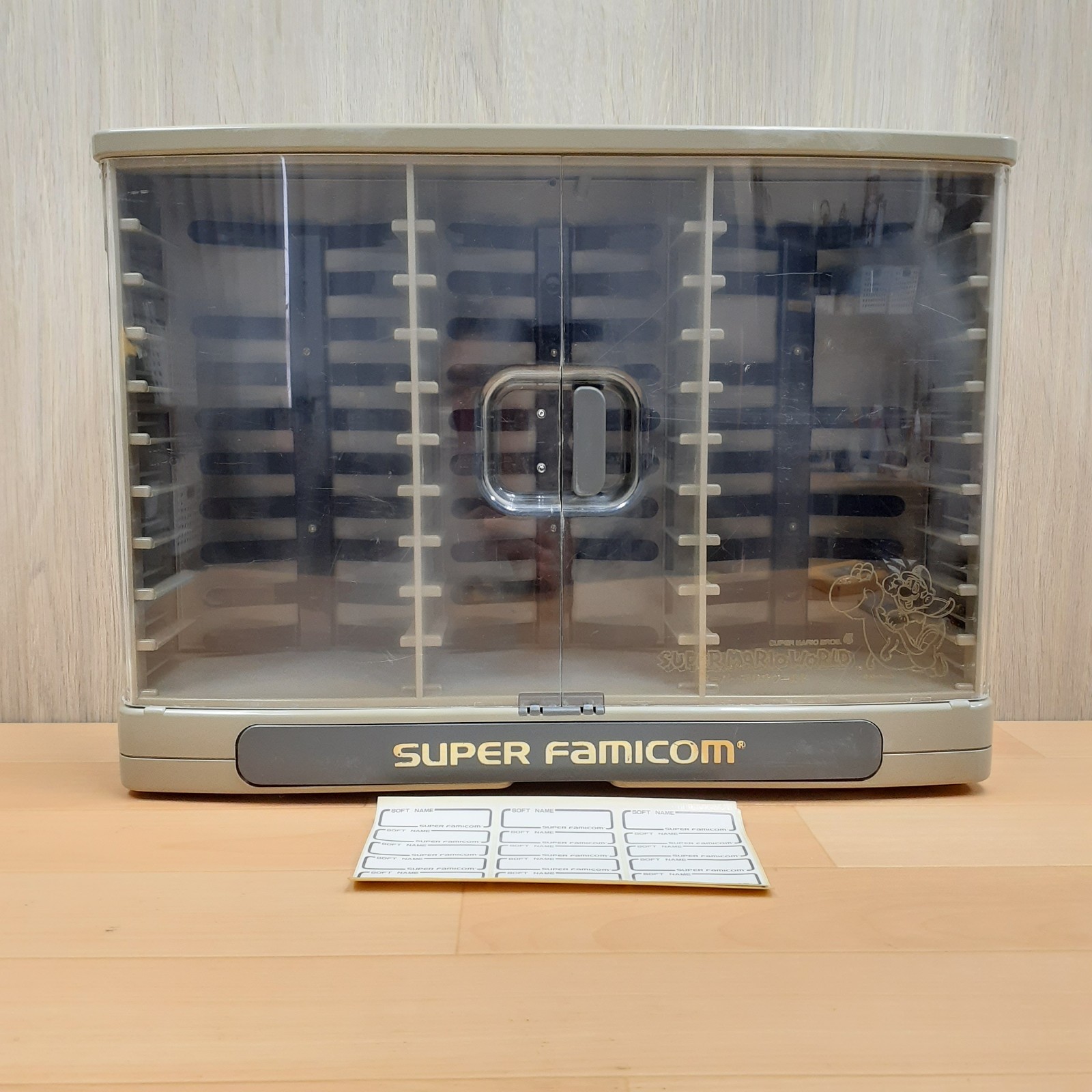 Japanese Super Famicom Cartridge Case 30 Storage Cace Rack Super World Nintendo