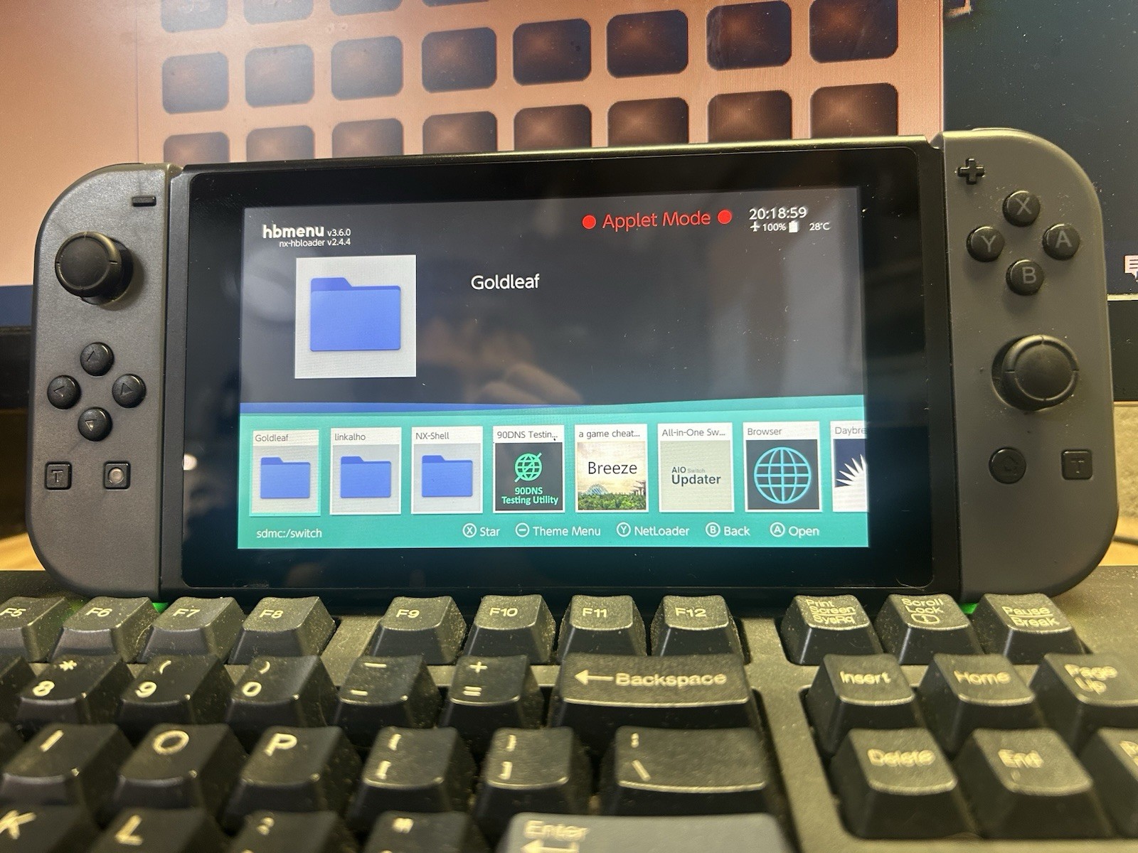 Nintendo Switch Handheld Console with 128GB Memory Card
