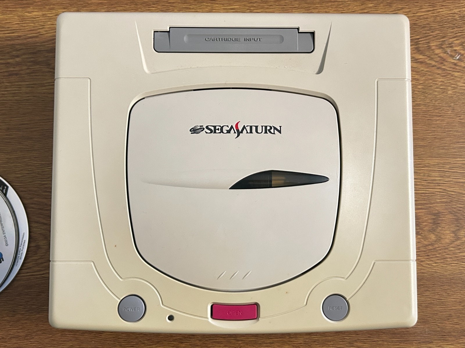 SEGA SATURN White Console HST-3220 Japan 2 Controllers 3 Games Tested Free Ship