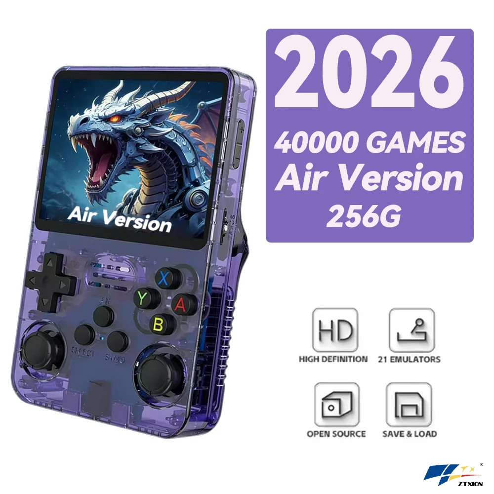 R36S Retro Mini Handheld Game Console with 3.5″ IPS Screen & Wi-Fi