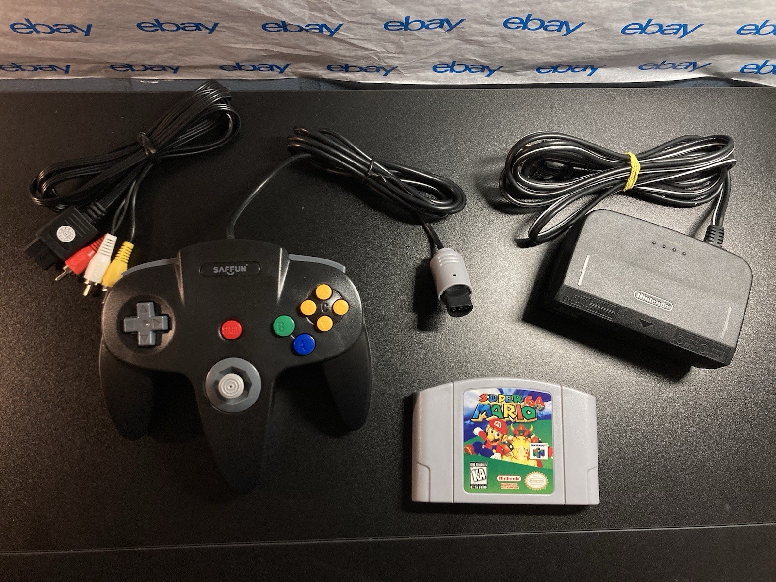 Nintendo 64 N64 Console + Super Mario 64+Controller+Cords