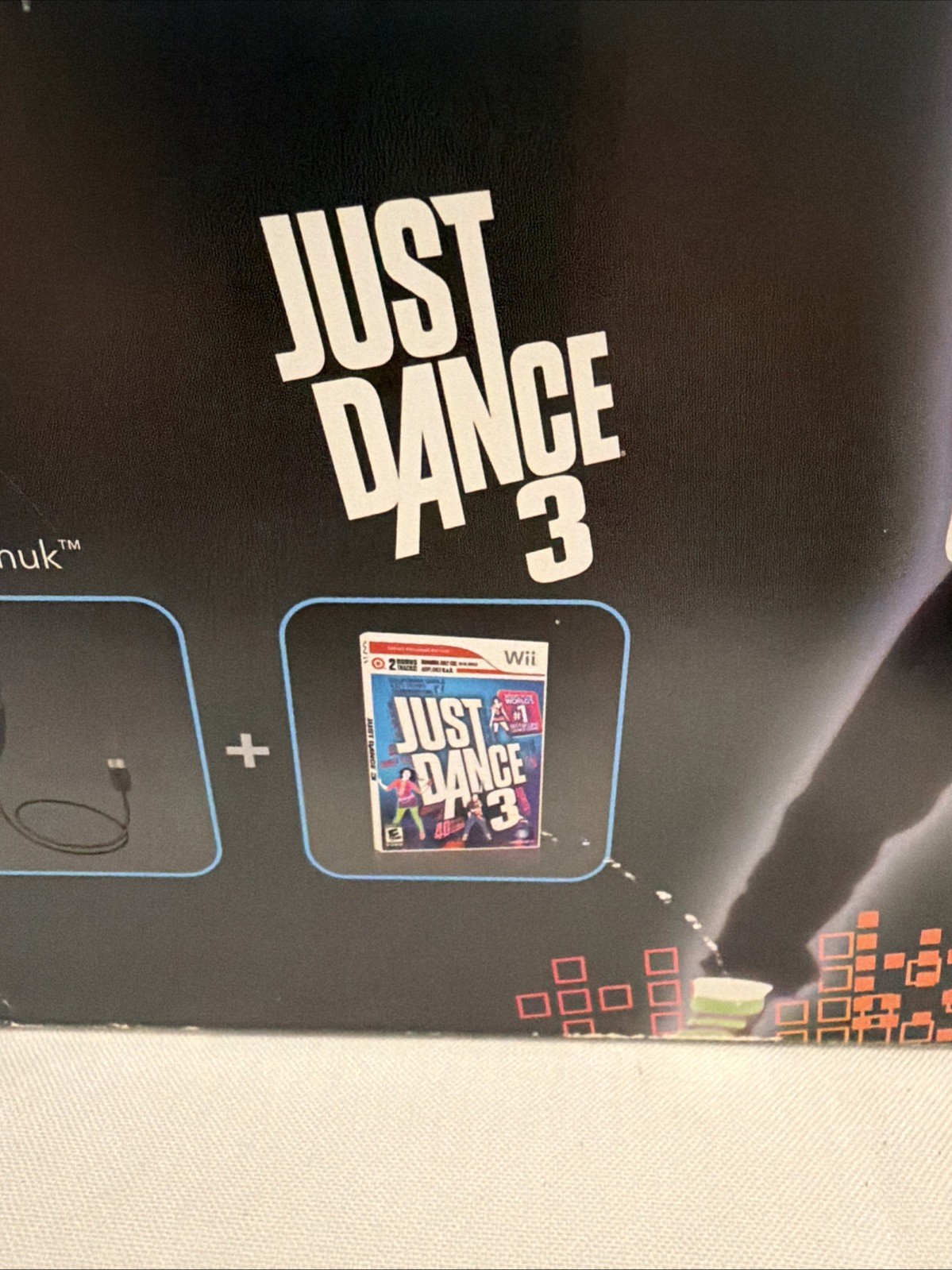 RARE! Nintendo Wii Just Dance 3 Bundle Black Console Target Exclusive In Box!