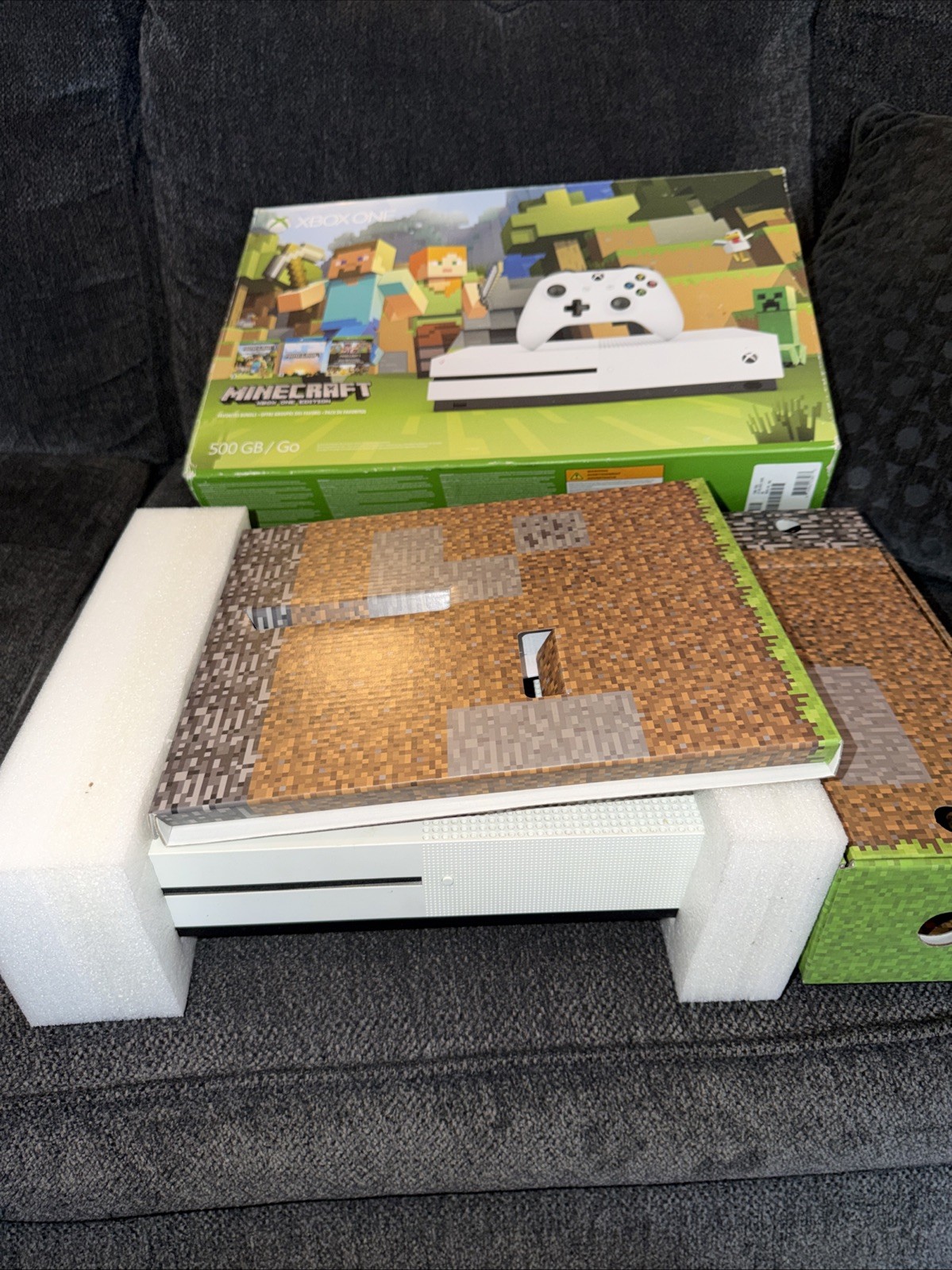 Microsoft Xbox One S 500GB Console Gaming System White 1681 W/ Box