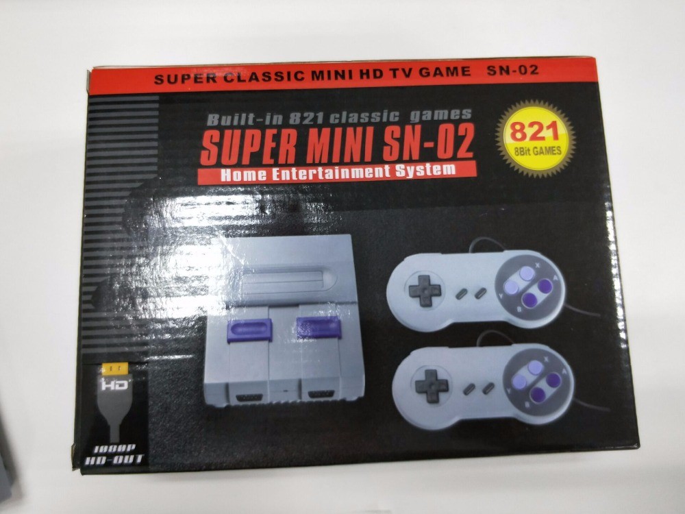 Super Mini SN-02 HDMI Output 8Bit Retro Video Game Console Built-In 821 Games