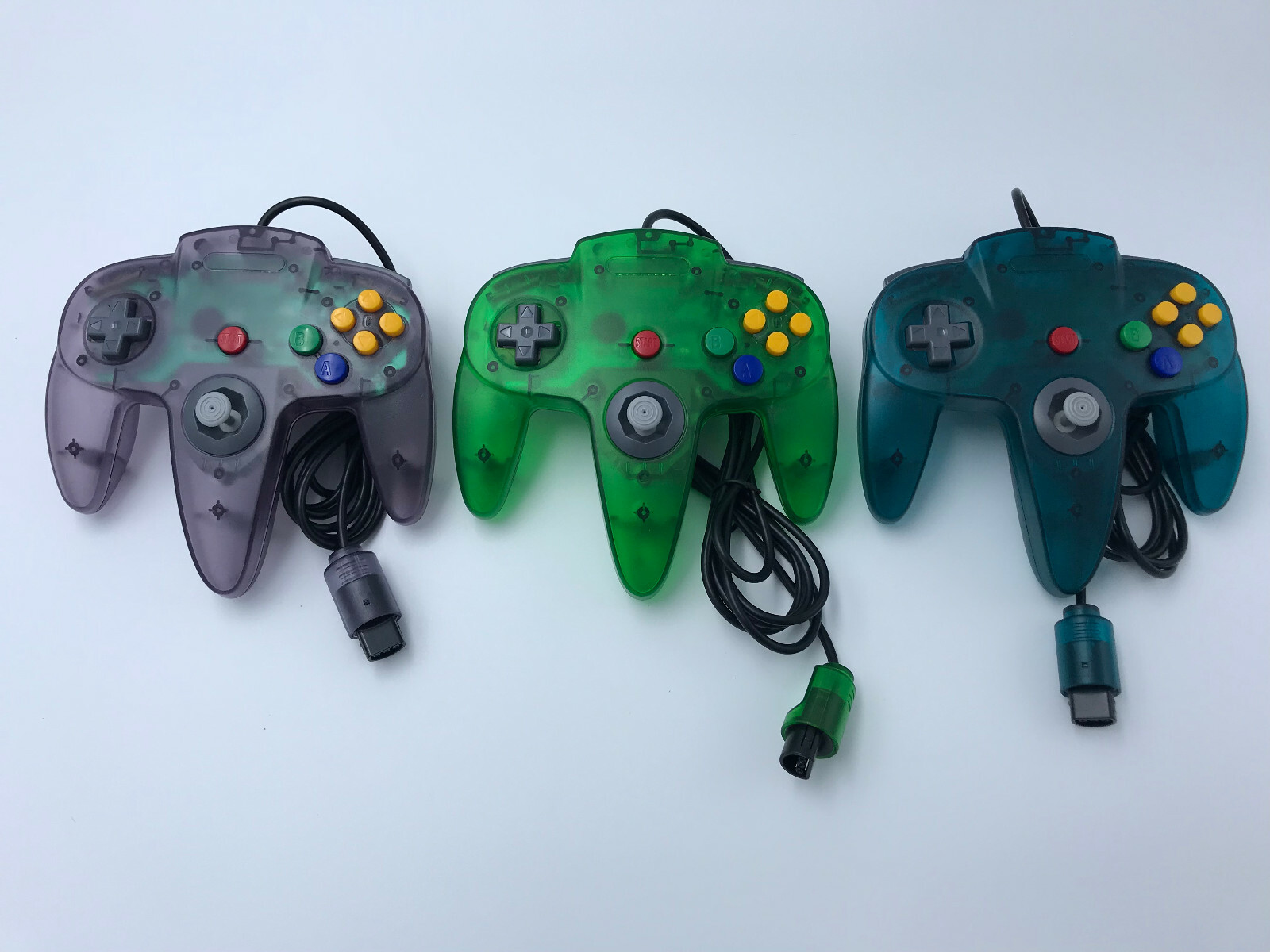 Choose Nintendo 64 Console Color + Up to 4 Controllers + Cords! CLEANED N64!