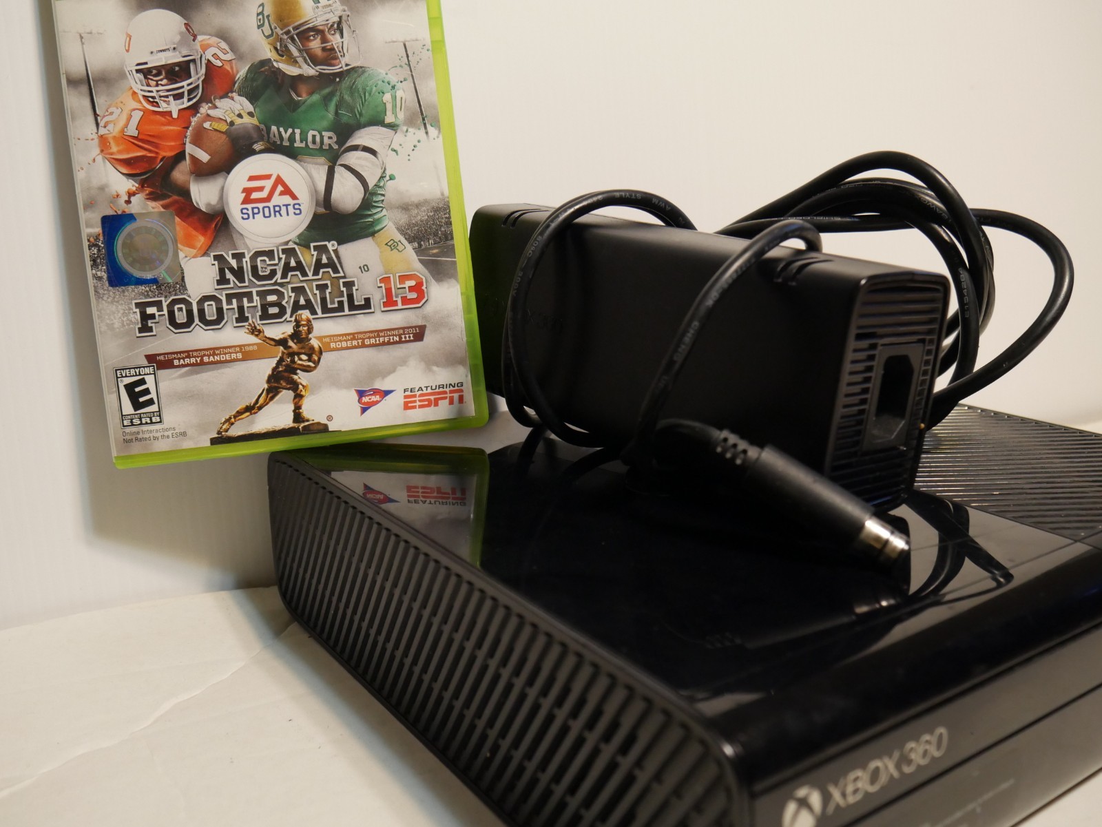 Microsoft Xbox 360 E Black Console 4GB Wi-Fi HDMi 1080p Used,Good Scratches