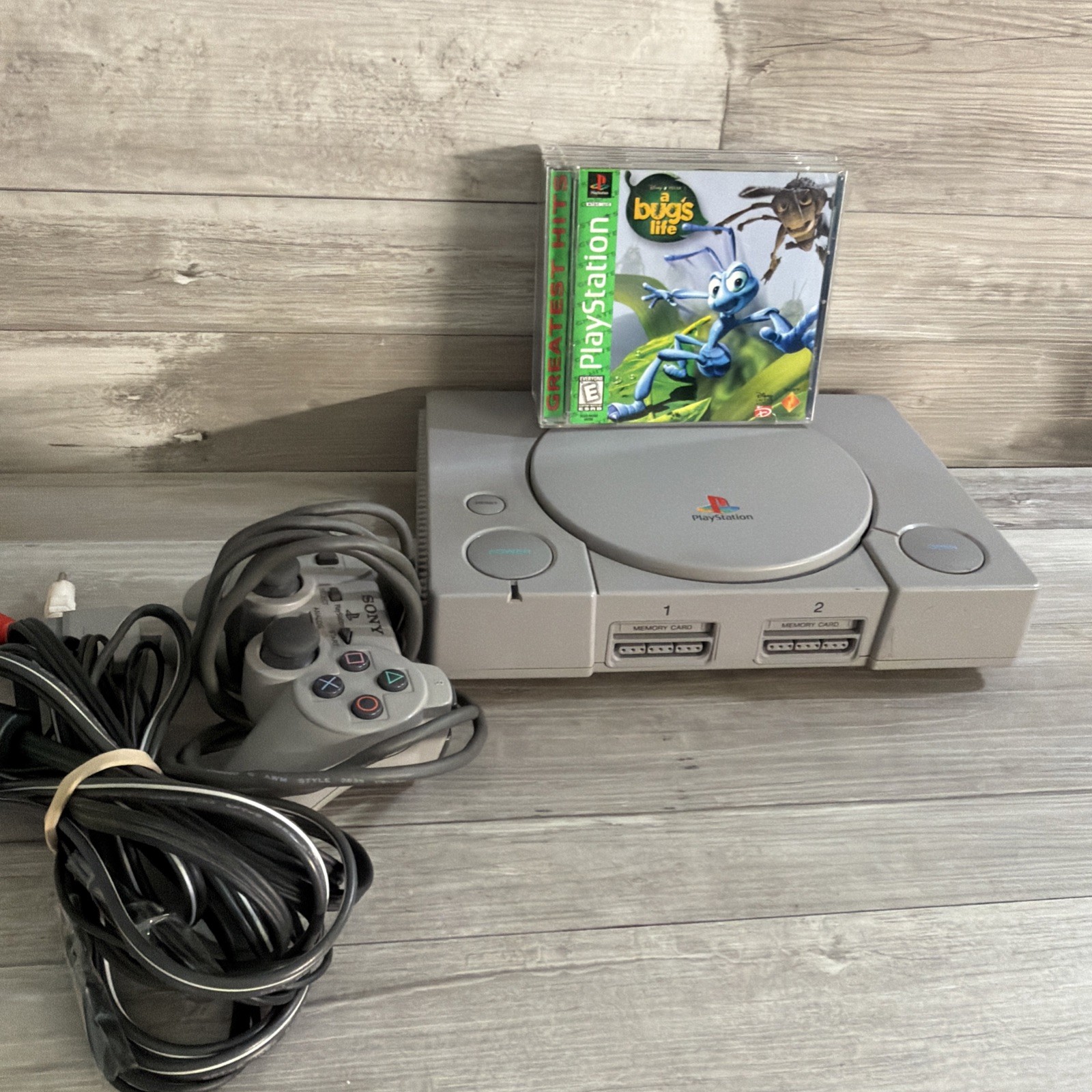 Sony PlayStation 1 Console PS1 SCPH-5501 Console Only Works READ