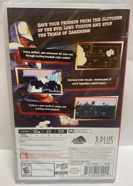 Bat Boy Switch Brand New Sealed Game Special (2024 Platform)