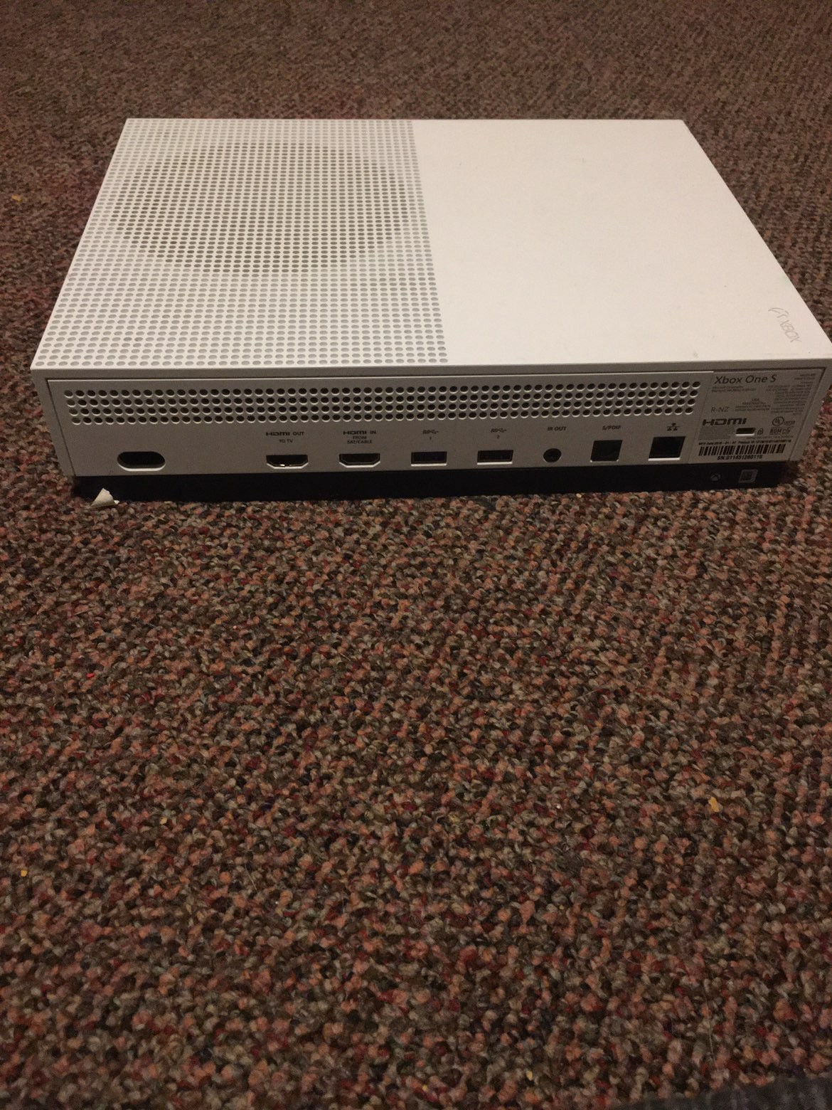 Microsoft Xbox One S 1681 1TB White Home Console Bundle Working