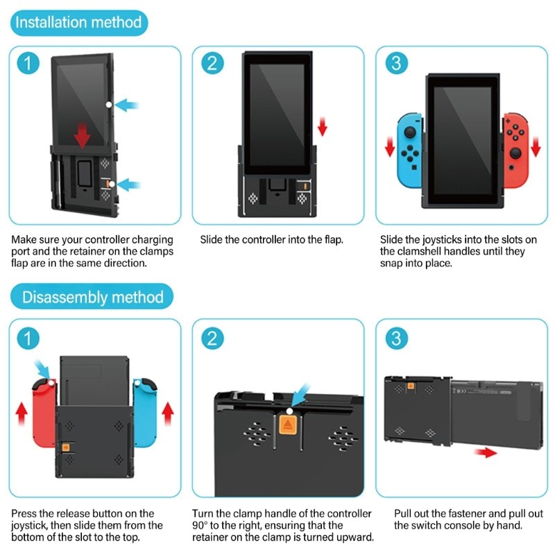 Gaming Accessories for Gaming Console Portrait Modes Flip Grip Handheld