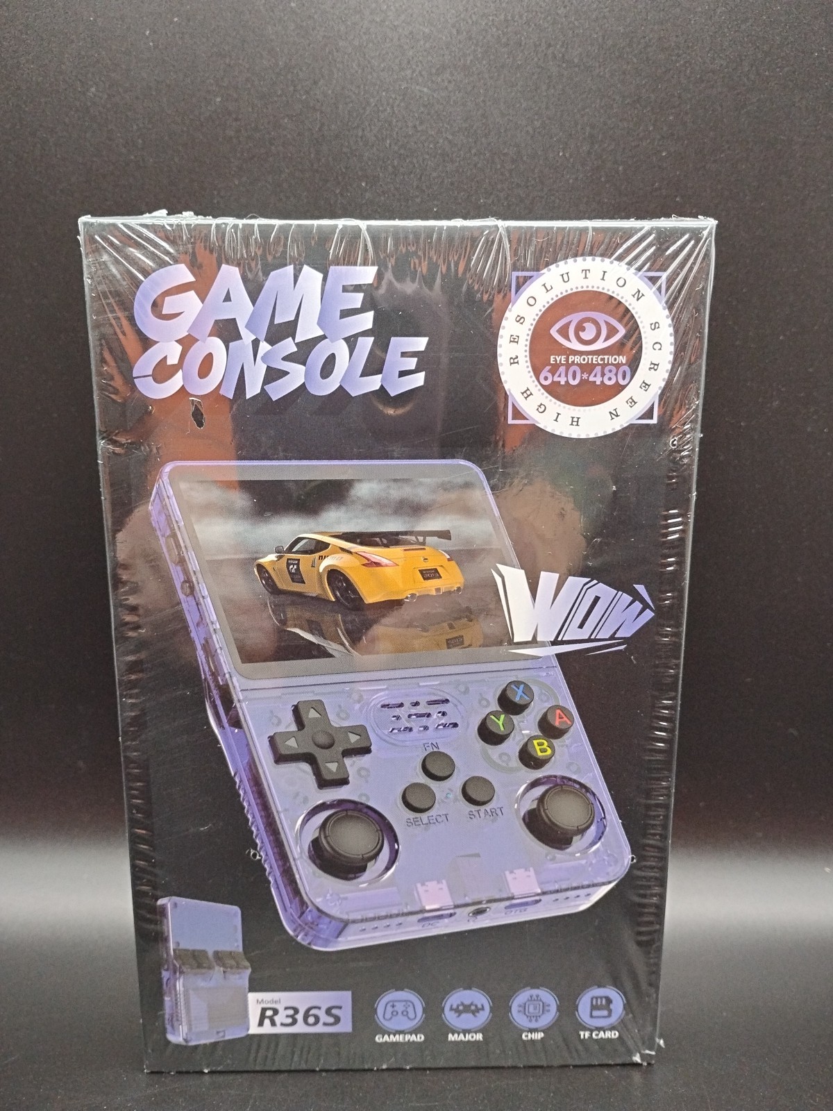64 GB R36S Handheld Video Game Console Emulator 15,000+ Retro Games Black