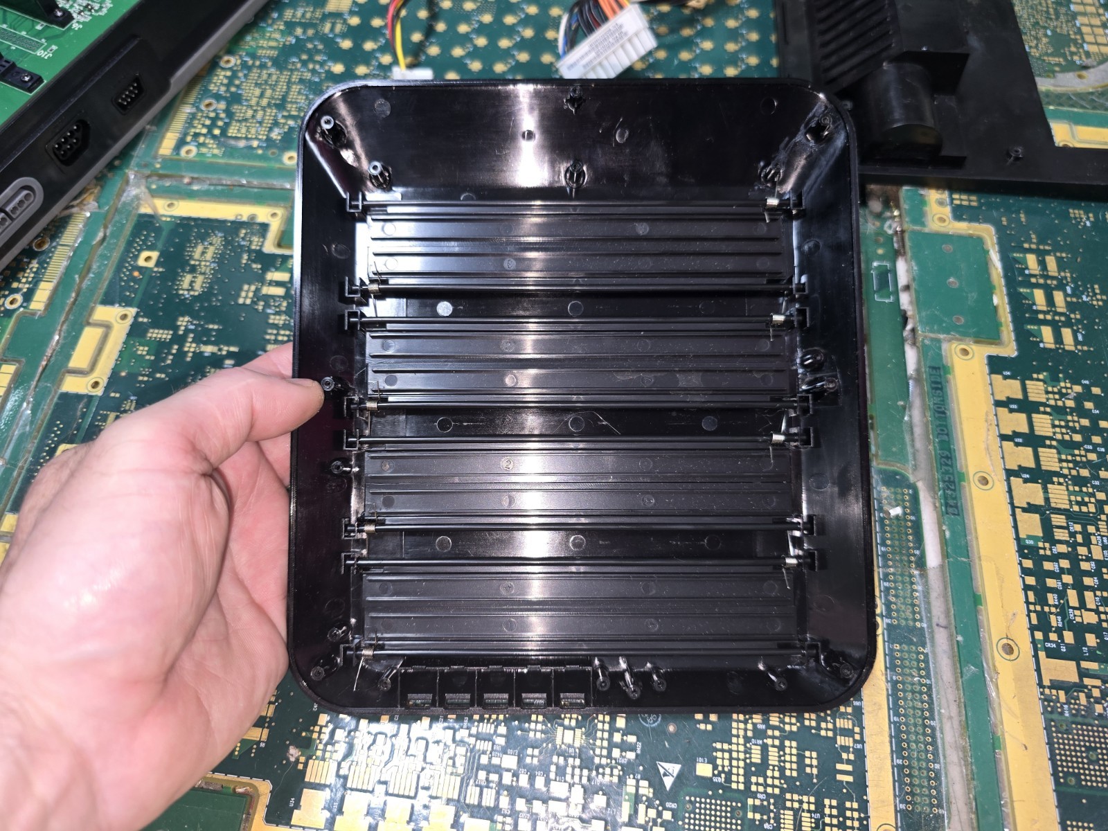 Hyperkin Retron 5 Top Cartridge Slot Cover w/Flaps & Springs ONLY-Good-READ ALL