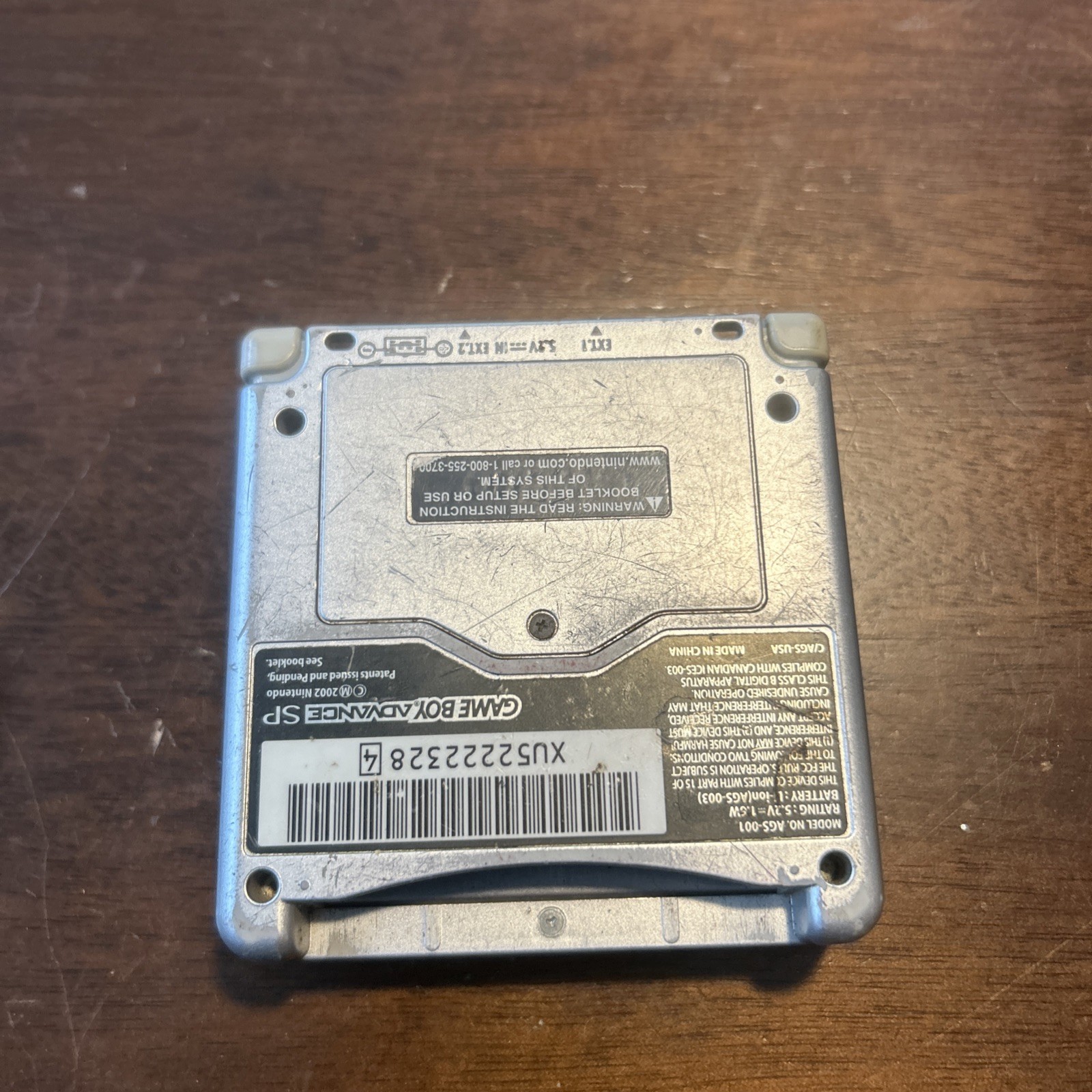 Nintendo Game Boy Advance SP Handheld System – Silver And Game