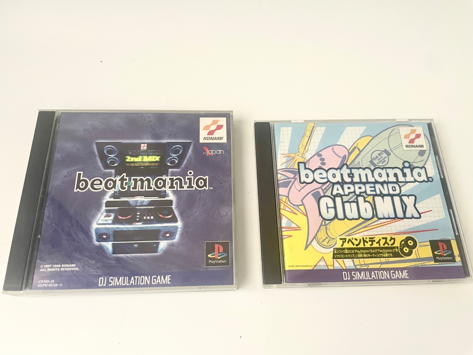 Konami beatmania DJ Station Pro Controller for PS1 Boxed with 2 Rhythm Games