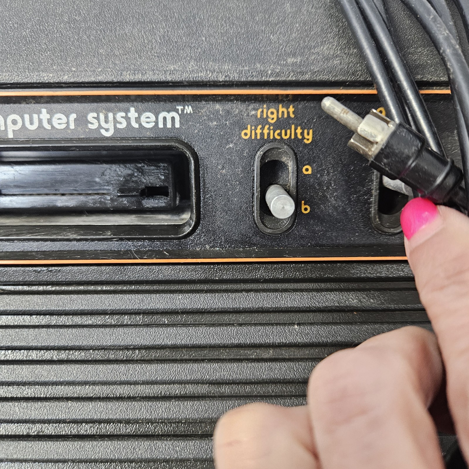 Atari 2600 Light Sixer 6-Switch Console W/ Power AC Adapter & Controllers TESTED