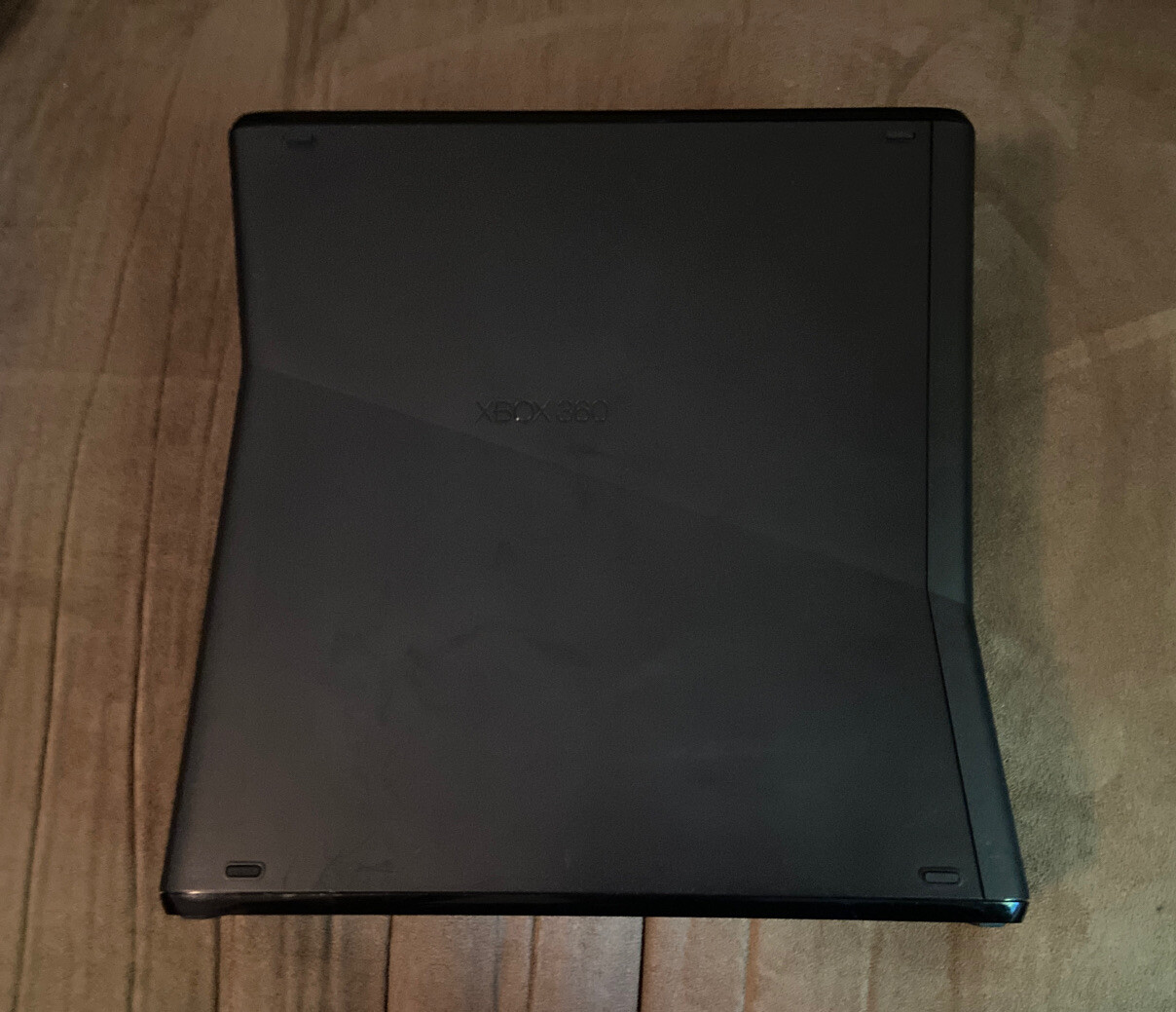 Official Microsoft Xbox 360 S Black Slim Console & Wires! ~ Works Great! ~ LQQK