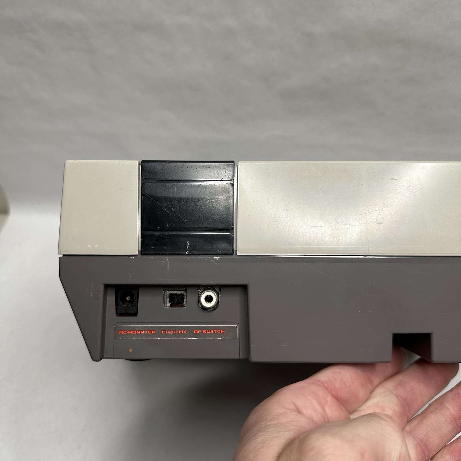 Original Nintendo NES Console Bundle Cables Controller Works Tested