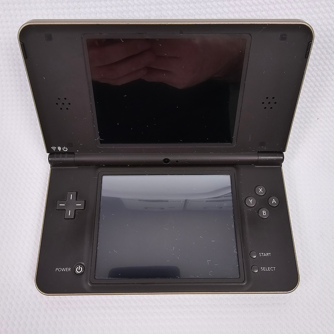 Nintendo DSi XL Bronze Handheld Console Bundle 8 Games OEM Charger Tested