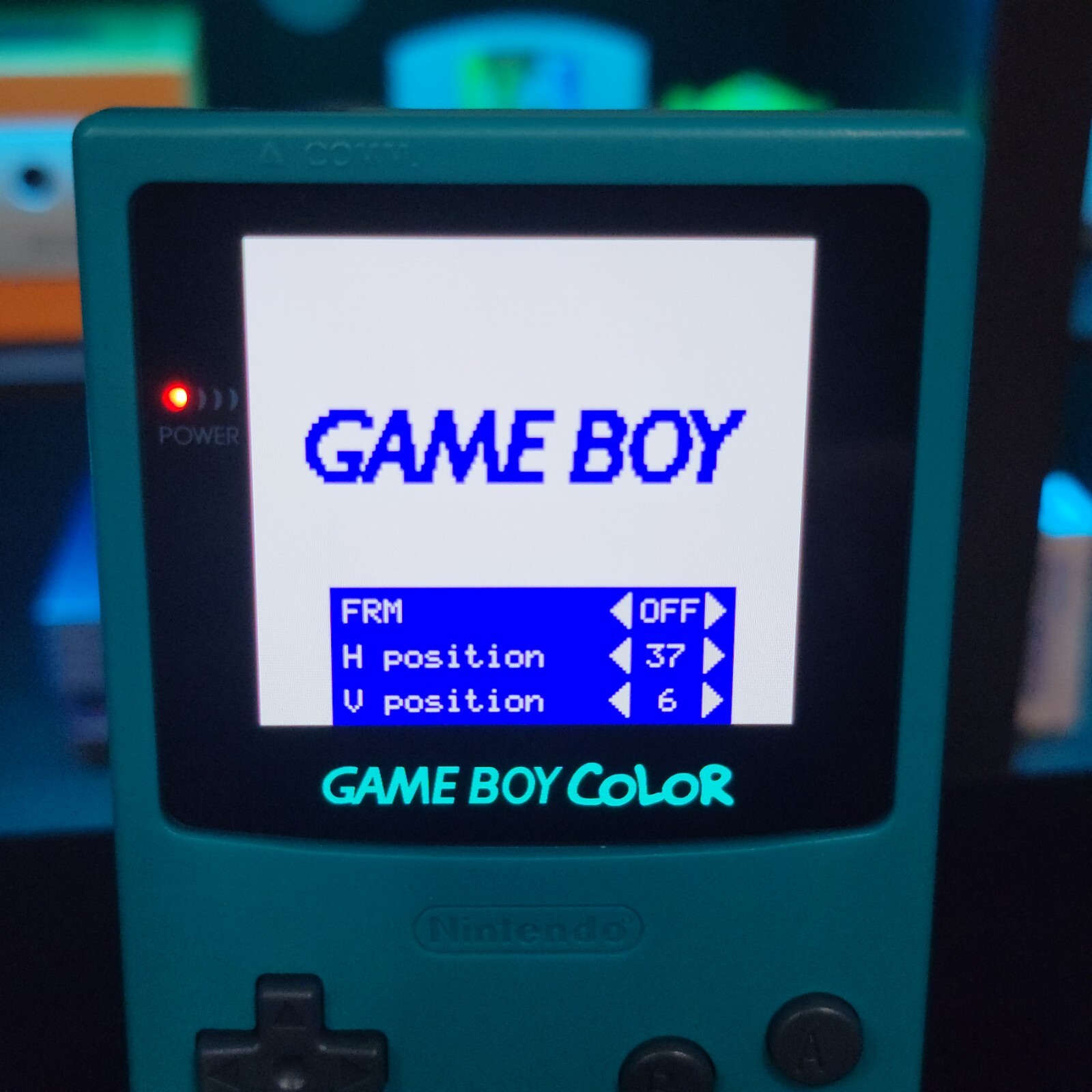 White Gameboy Color Console OLED Touch Screen And USB-C Rechargeable Battery
