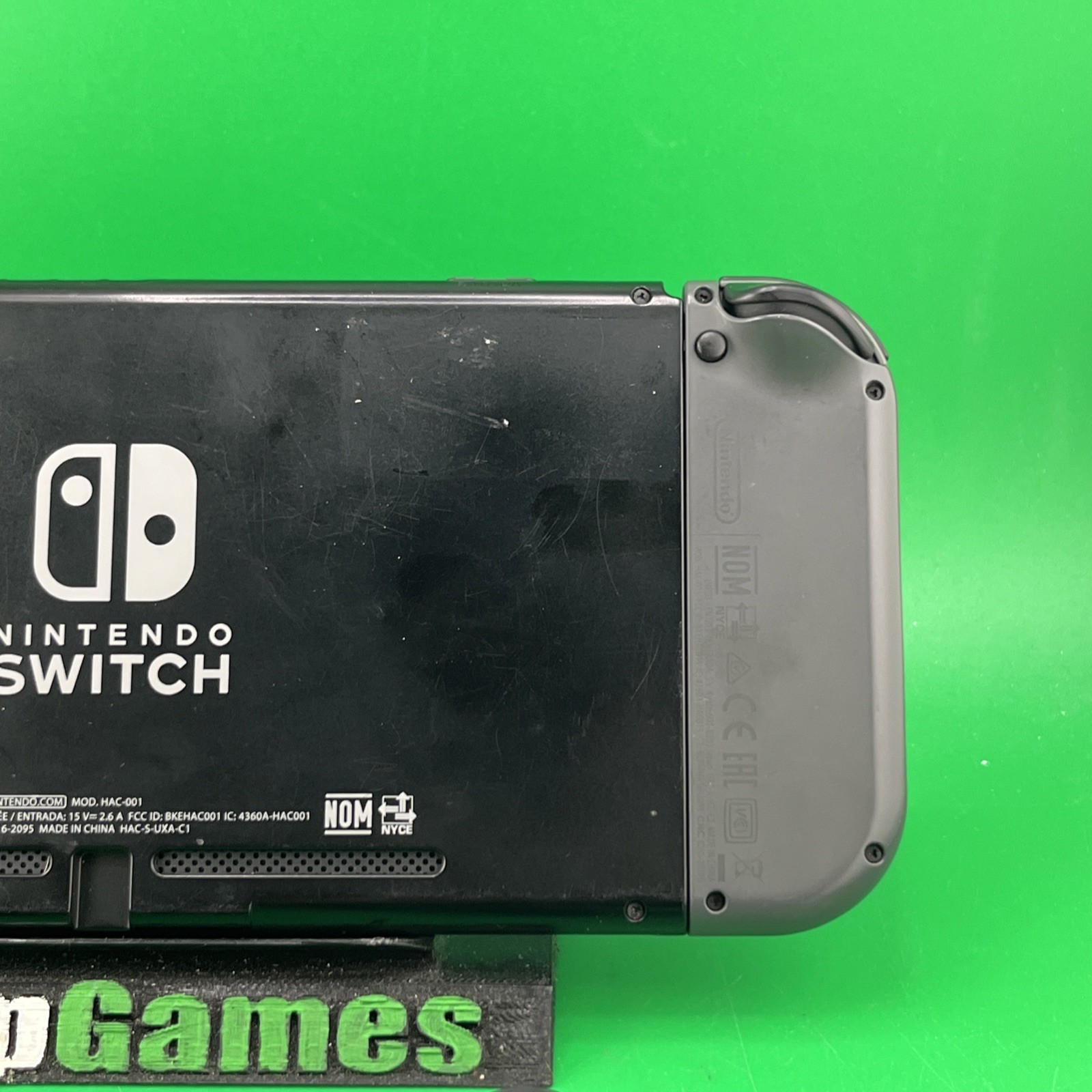 Nintendo Switch Console HAC-001 With Black/Gray Joy-Cons & Charger (T33)